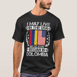 Camiseta Minha História Começou Na Colômbia