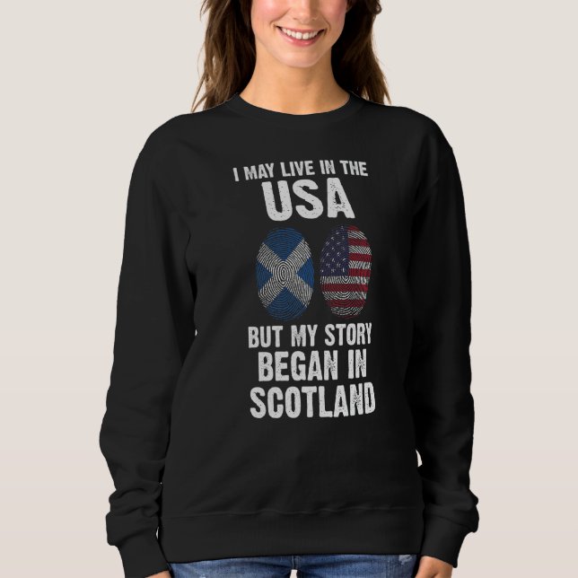 Camiseta Minha história começou na Escócia (Frente)