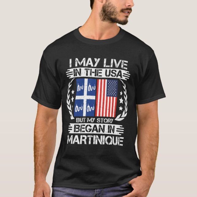 Camiseta Minha História Começou Na Martinica (Frente)