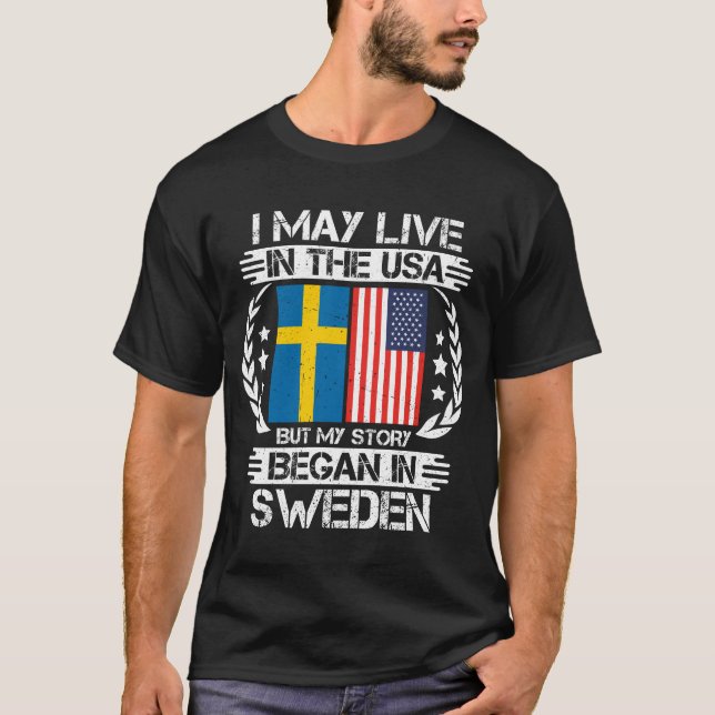 Camiseta Minha História Começou Na Suecia (Frente)