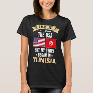 Camiseta Minha história começou na tunísia