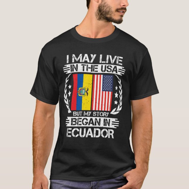 Camiseta Minha História Começou No Equador (Frente)