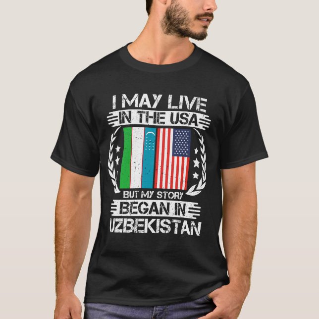 Camiseta Minha História Começou No Usbequistão (Frente)