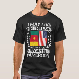 Camiseta Minha História Começou Nos Camarões