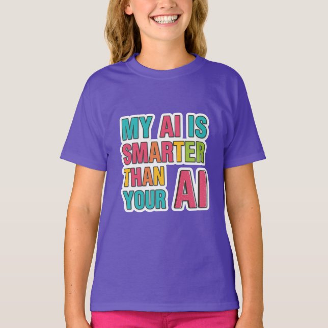 Camiseta Minha ia é mais inteligente que a sua ia (Frente)