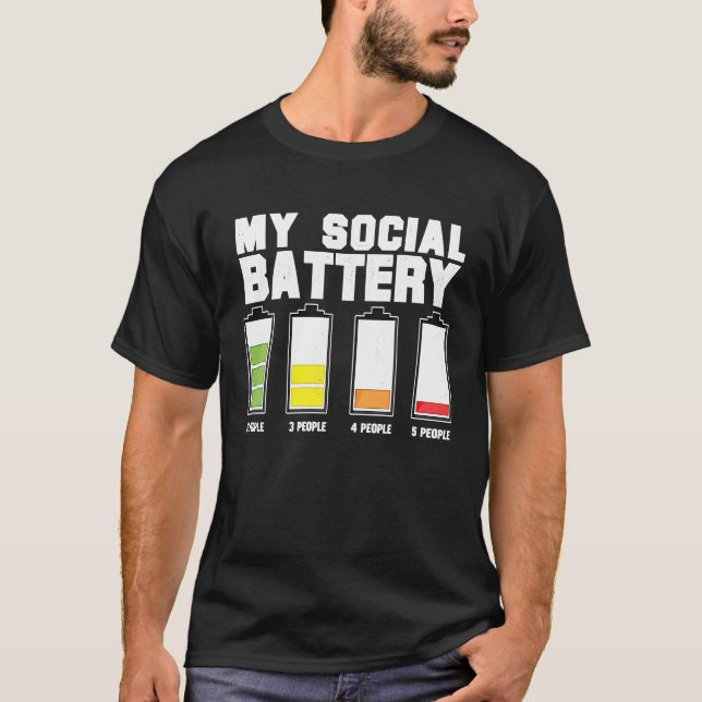 Camiseta Minha ideia de bateria social para homens e mulher (Frente)