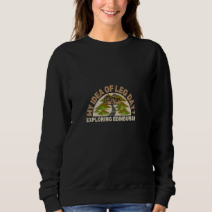 Camiseta Minha Ideia do Dia da Perna Explorando Edimburgo C