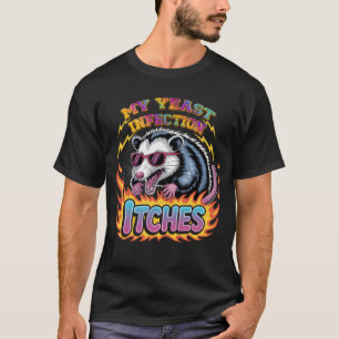 Camiseta Minha Infecção por Fungo Coça Humor Piada Inadequa