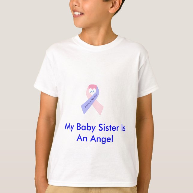 Camiseta Minha irmã do bebê é um anjo (Frente)