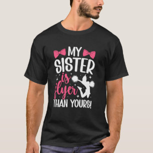 Camiseta Minha Irmã É Flyer Cheer Irmã De Cheerleader S