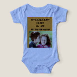 CAMISETA MINHA IRMÃ É MEU CORAÇÃO MINHA VIDA MINHA MELHOR A