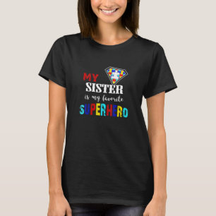 Camiseta Minha Irmã É Meu Super-Herói Favorito Presente Aut