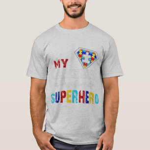 Camiseta Minha Irmã É Minha Super Herói Favorita Autismo
