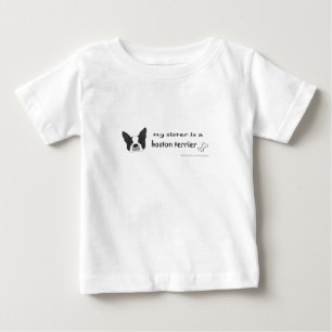 Camiseta minha irmã é uma boston terrier