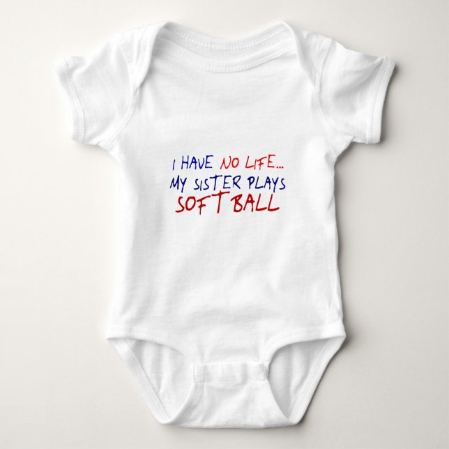 Camiseta Minha Irmã Joga Softball (Frente)
