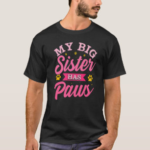 Camiseta Minha Irmã Mais Velha Tem Patas Irmão Tem Patas G