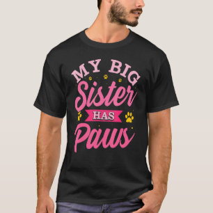 Camiseta Minha Irmã Mais Velha Tem Patas Irmão Tem Patas G