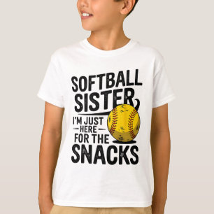 Camiseta Minha Irmã Toca Softll Estou Aqui Pelos Lanches Br