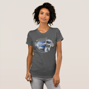 Camiseta Minha Jornada de Caminhada Espacial (Modo escuro)