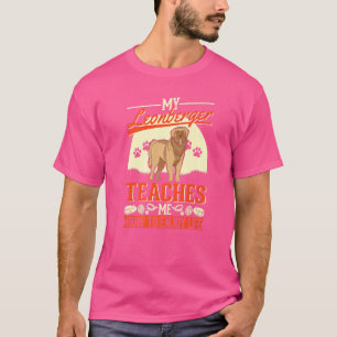 Camiseta Minha Leonberger Me Ensina A Aproveitar A Vida Leo