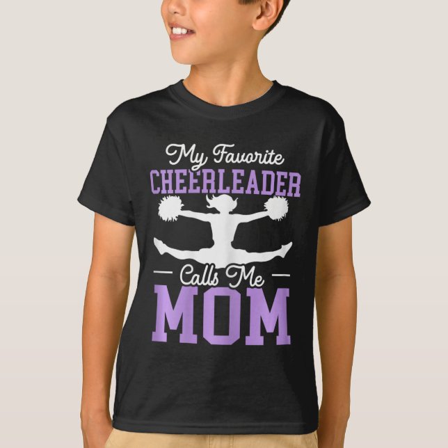 Camiseta Minha líder de torcida favorita me chama de mãe Ch (Frente)