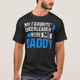 Camiseta Minha líder de torcida favorita me chama de papai 