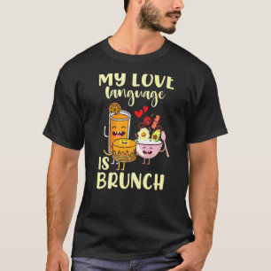 Camiseta Minha Língua De Amor É Brunch