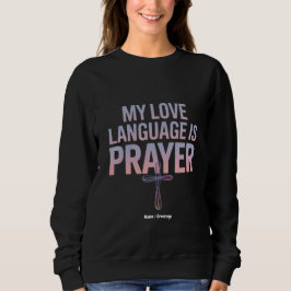 Camiseta Minha Linguagem De Amor É Oração Jesus Design Cris