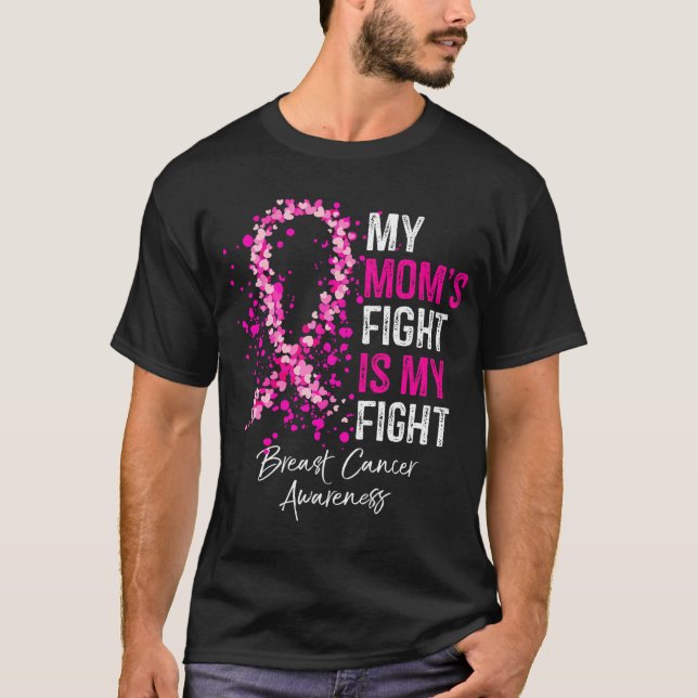 Camiseta Minha Luta De Mãe É Meu Cancer De Luta (Frente)