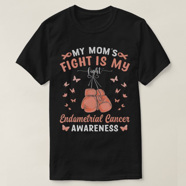 Camiseta Minha Luta De Mães É Minha Luta Contra O Cancer En (Frente do Design)
