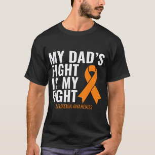 Camiseta Minha Luta De Pai É Minha Consciência Da Leucemia.