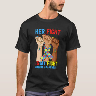 Camiseta Minha Luta Sua Luta Conscientização do Autismo Lev