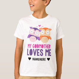 Camiseta Minha Madrinha Me Ama - Coruja