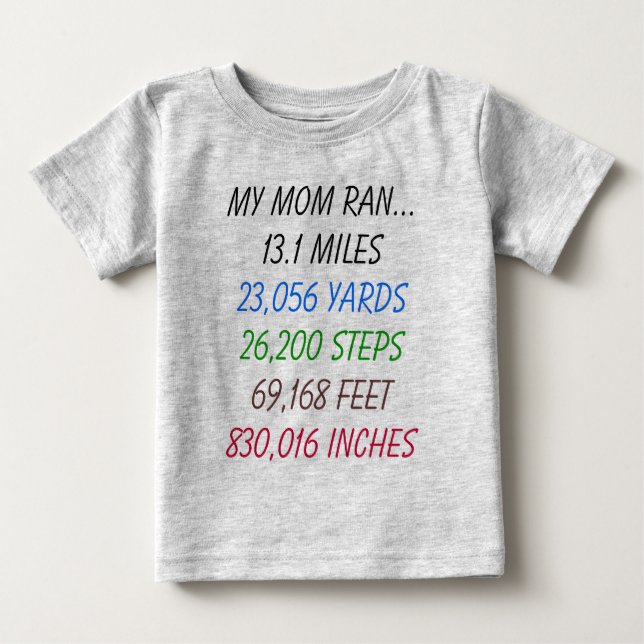 Camiseta Minha Mãe Correu 13,1 Miles (Frente)