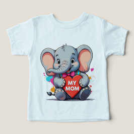Camiseta minha mãe - dia de as mães - elefante