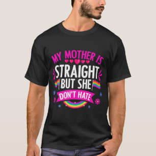 Camiseta Minha Mãe é Hétero LGBTQ Lésbica Gay Transgênero