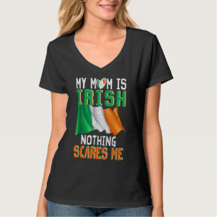 Camiseta Minha Mãe É Irlandesa, Nada Me Assusta Com Bandeir