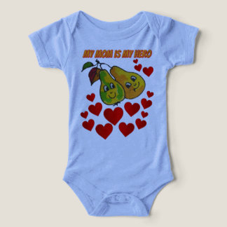 Camiseta Minha Mãe é minha heroína Camiseta de beb
