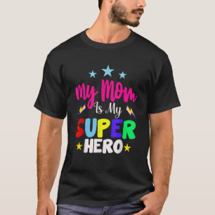 Camiseta Minha mãe é minha super-heroína, crianças legal, d