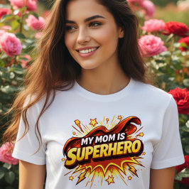 Camiseta Minha Mãe é Super-Herói