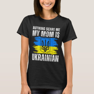 Camiseta Minha Mãe É Ucraniana Ucrânia Orgulho Bandeira Her