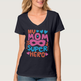 Camiseta MINHA MÃE É UM HERÓI SUPER | Eu Te Amo MÃE