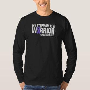 Camiseta Minha Mãe É Um Lupus De Fita Roxo Guerreiro Awaren
