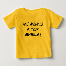 Camiseta Minha mãe é uma ótima Sheila, presente de bebê em 