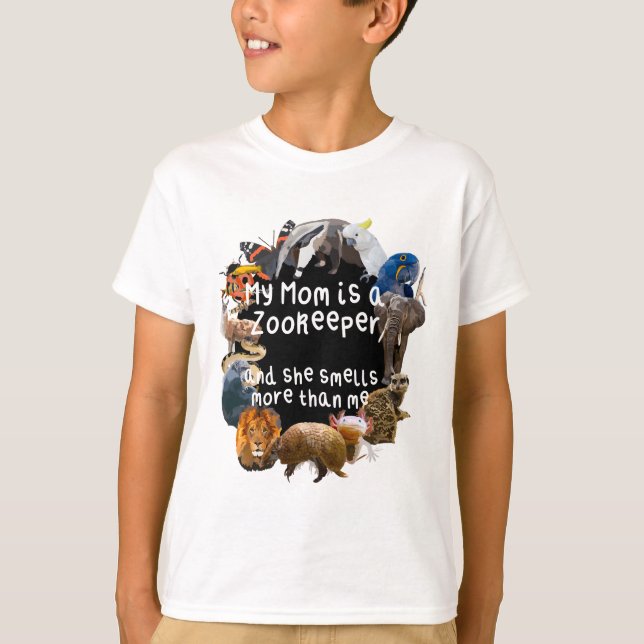 Camiseta Minha mãe é uma Zookeeper (Frente)