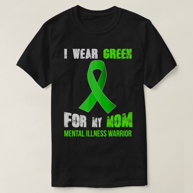 CAMISETA MINHA MÃE MEU GUERREIRO DE DOENÇA MENTAL (Frente do Design)