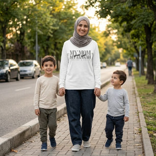 Camiseta MINHA MÃE MINHA JANNAH Presente Personalizado para