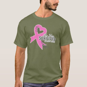 Camiseta Minha mamã sobreviveu ao cancro da mama