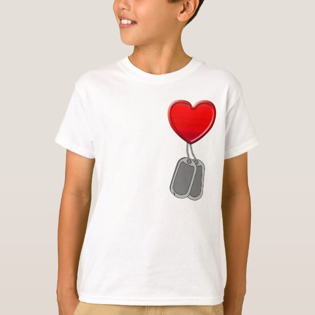 Camiseta Minha mamã veste botas de combate (Frente)