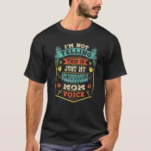 Camiseta Minha Mamãe de Cachorro de Porodela de Goldendoodl
